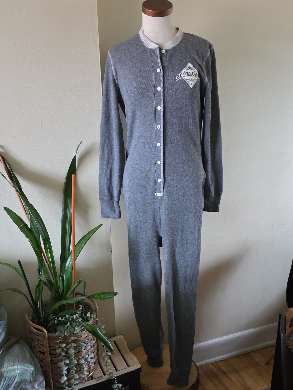 ROOTS BEAVER CANOE Adult Cotton Blend Onesie - L